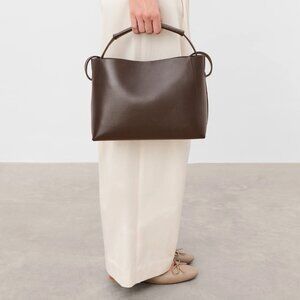 Flattered Hedda Midi Handbag in Chocolate Brown